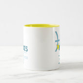 Fisch-Merkmal-Tasse Zweifarbige Tasse (Mittel)