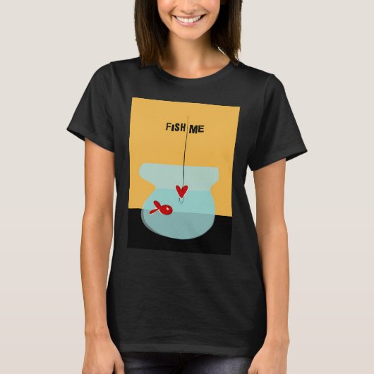Fisch mich - mit Untertitel T-Shirt (Vorderseite)
