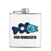 Fisch Minnesota Flachmann (Vorderseite)