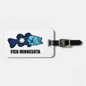 Fisch Minnesota Gepäckanhänger (Vorderseite horizontal)