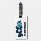 Fisch Minnesota Gepäckanhänger (Rückseite vertikal)