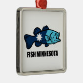 Fisch Minnesota Ornament Aus Metall (Rechts)