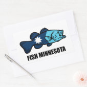 Fisch Minnesota Rechteckiger Aufkleber (Umschlag)