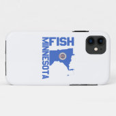 Fisch Minnesota Staat Kontur Case-Mate iPhone Hülle (Rückseite (Horizontal))
