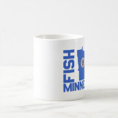 Fisch Minnesota Staat Kontur Kaffeetasse (Mittel)