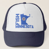 Fisch Minnesota Truckerkappe (Vorderseite)
