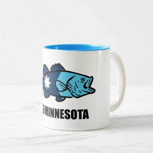 Fisch Minnesota Zweifarbige Tasse (VorderseiteRechts)