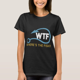 Fisch mir Glück abgenutzt Retro-Angler Lustig T-Shirt