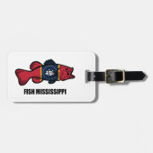 Fisch Mississippi Gepäckanhänger (Vorderseite horizontal)