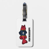 Fisch Mississippi Gepäckanhänger (Rückseite vertikal)