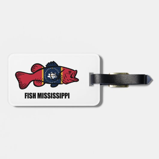 Fisch Mississippi Gepäckanhänger (Rückseite horizontal)