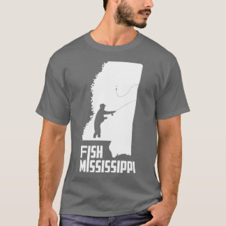 Fisch Mississippi Staatsstolz Fischereierzeugnisse T-Shirt