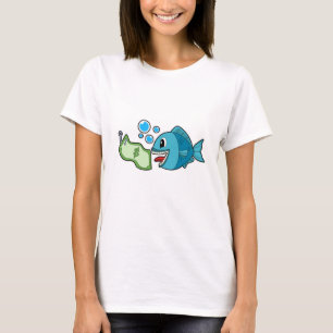 Fisch mit Banknote T-Shirt