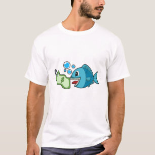 Fisch mit Banknote T-Shirt