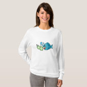 Fisch mit Banknote T-Shirt (Vorne ganz)
