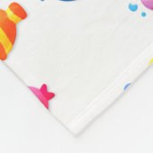 Fisch mit Bläschen Fleecedecke (Ecke)