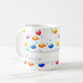Fisch mit Bläschen Kaffeetasse (Vorderseite Links)