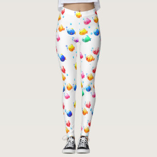 Fisch mit Bläschen Leggings