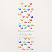 Fisch mit Bläschen Yogamatte (Vorderseite)