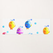 Fisch mit Bläschen Yogamatte (Rückseite (Horizontal))