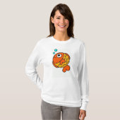 Fisch mit Bubbles Teemaschine T-Shirt (Vorne ganz)