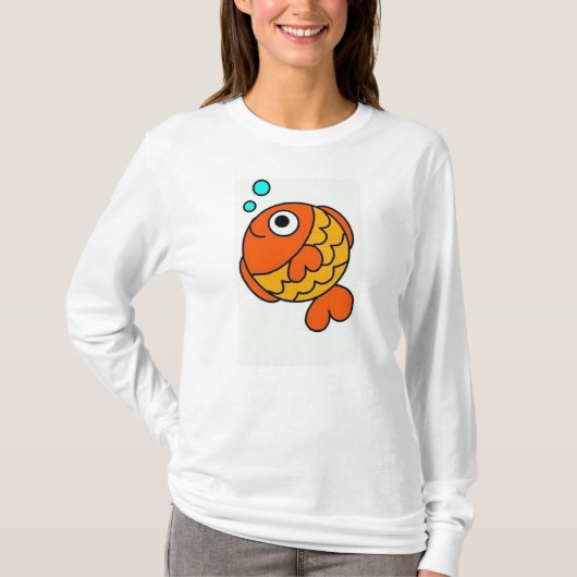 Fisch mit Bubbles Teemaschine T-Shirt (Vorderseite)