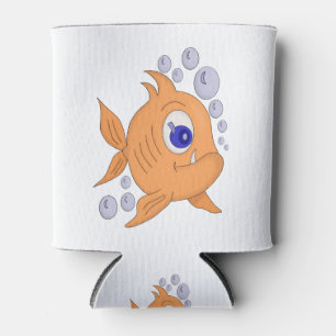 Fisch mit einem scharfen Zahn Dosenkühler