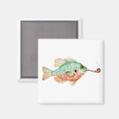 Fisch mit einem Stück Magnet (Vorderseite/Rückseite)