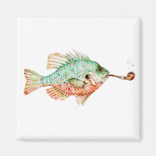 Fisch mit einem Stück Magnet