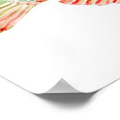 Fisch mit einem Stück Poster (Ecke)