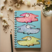 Fisch mit funky Laune Notizblock