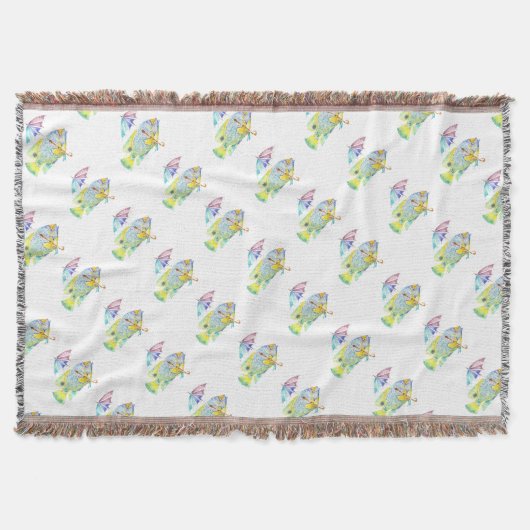 Fisch mit Regenschirm Decke (Vorderseite)