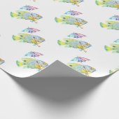 Fisch mit Regenschirm Geschenkpapier (Ecke)