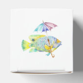 Fisch mit Regenschirm Geschenkschachtel (Oben)