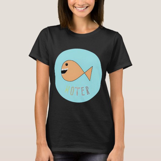 Fisch mit Zähnen T-Shirt (Vorderseite)