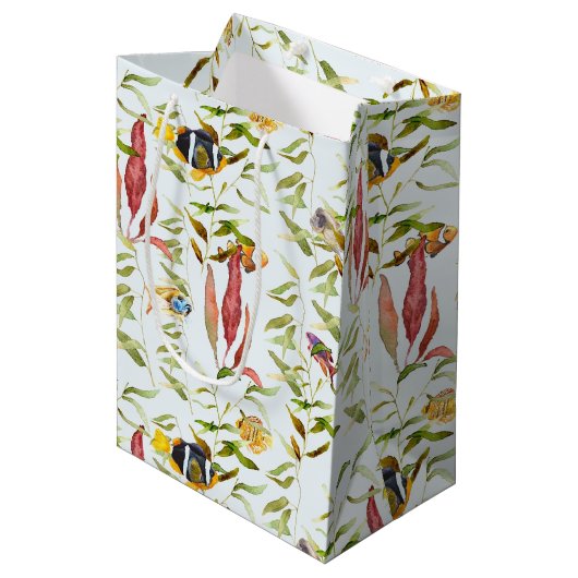 Fisch Mittlere Geschenktüte (Vorderseite Schrägansicht)