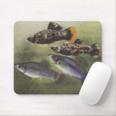 Fisch - Mollies - Poecilia sphenops Mousepad (Mit Mouse)