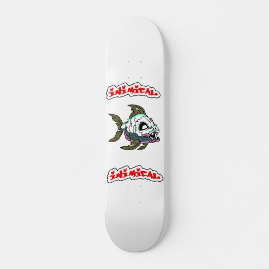 Fisch-Monster-Skateboard-Deck Skateboard (Vorne)
