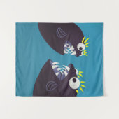 Fisch-Monster sprechen Kinder Wandteppich (Vorderseite (Horizontal))