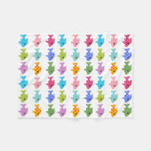 Fisch-multi Muster-Fleece-Decke Fleecedecke (Vorderseite (Horizontal))