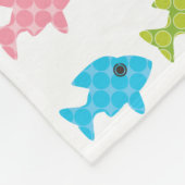 Fisch-multi Muster-Fleece-Decke Fleecedecke (Ecke)