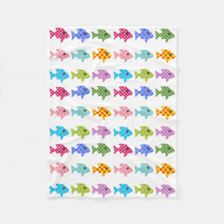 Fisch-multi Muster-Fleece-Decke Fleecedecke