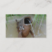 FISCH-MUND - Visitenkarteschablone Visitenkarte (Rückseite)