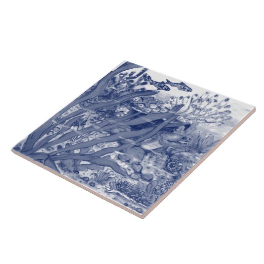 Fisch-Mural Pc.#1 C Fliese (Seite)