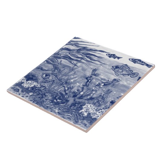 Fisch-Mural Pc.#3 C Fliese (Seite)