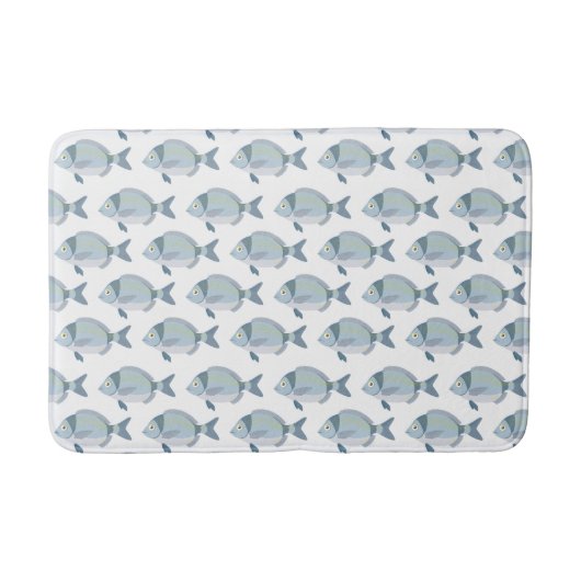 Fisch-Muster-Badematten Badematte (Vorderseite)
