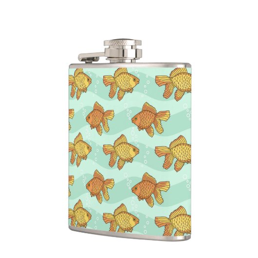 Fisch-Muster Flachmann (Links)