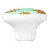 Fisch-Muster Keramikknauf (Seitenansicht)