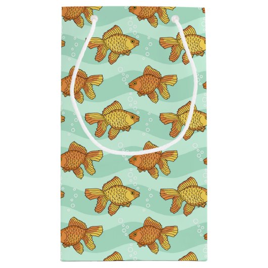 Fisch-Muster Kleine Geschenktüte (Rückseite)