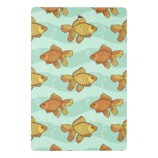 Fisch-Muster Mini Klemmbrett (Rückseite)